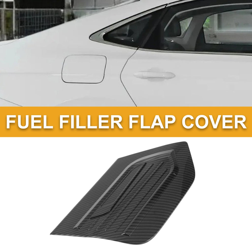 Fuel Tank Door Cap for Honda Fit (2021–2025) Carbon Fiber Black