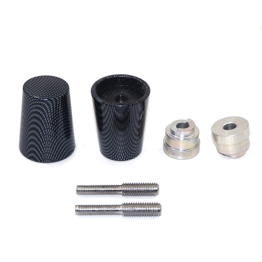 Set of 2 Handle Bar Ends Grip Ends Carbon Style for Honda CBR (1993–2007)