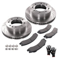 Front Brake Rotors & Pads Kit for Chevrolet Silverado 2500 HD (2011–2019)