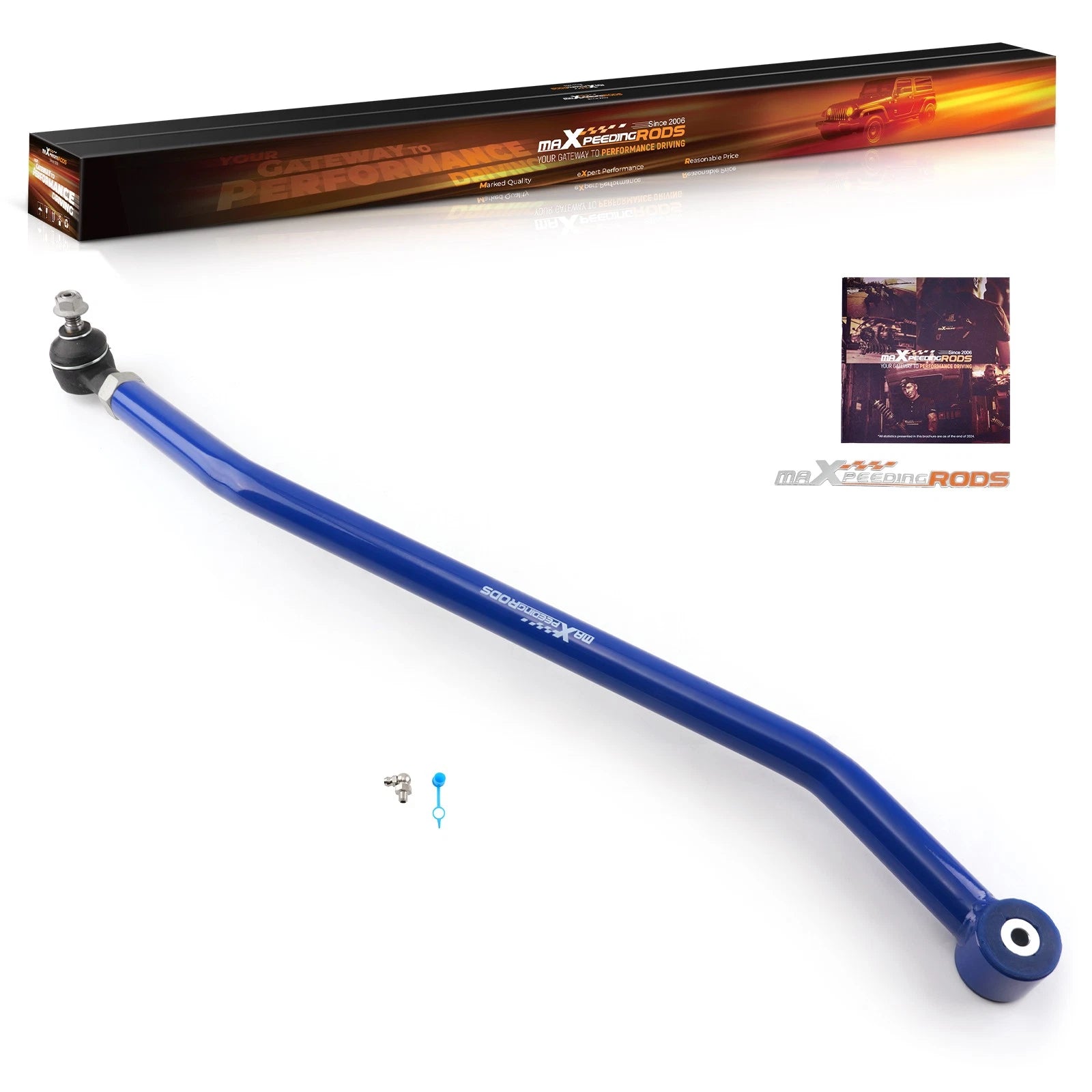Front Adjustable Track Bar w/ Poly Bushings for Jeep Wrangler TJ (1997–2006)