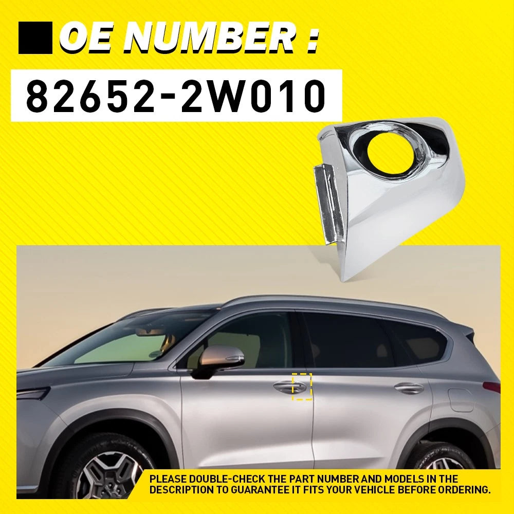 Left Side Exterior Door Handle Cap for Hyundai Santa Fe (2013â2019)