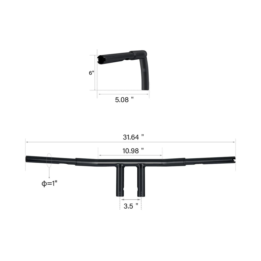 1-1/4" T-Bar Handlebar for Harley Sportster