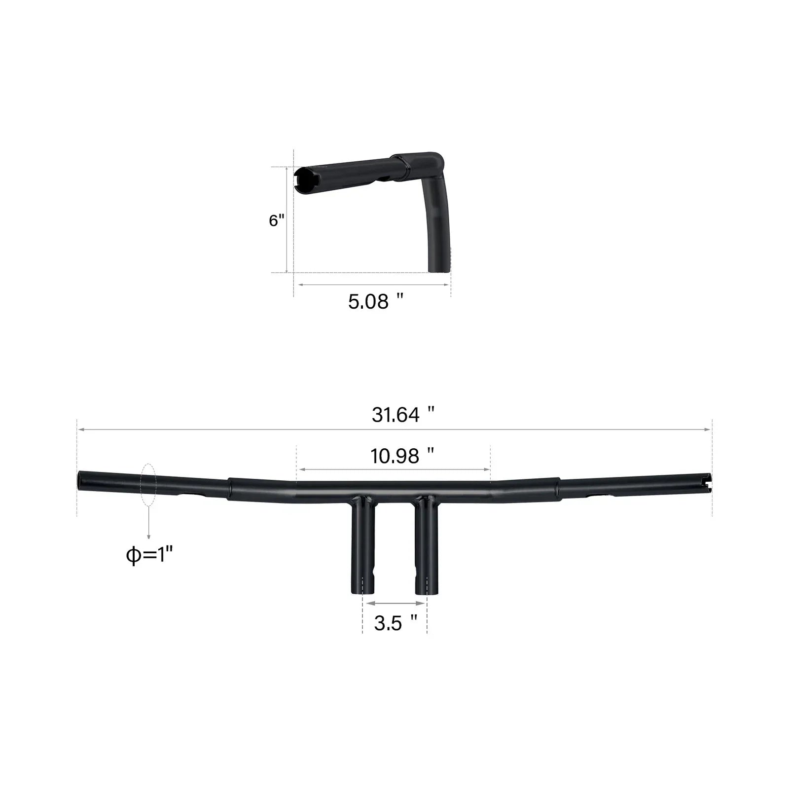 1-1/4" T-Bar Handlebar for Harley Sportster