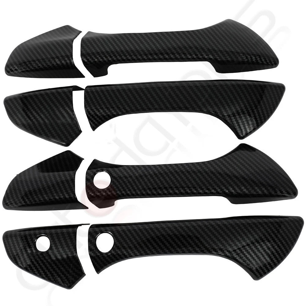 Set of 4 Door Handle Covers for Honda Accord (2008–2012) Carbon Fiber