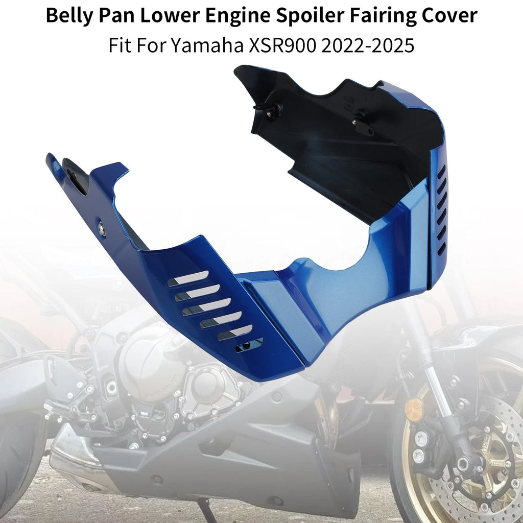 Belly Pan Lower Engine Spoiler Cover for Yamaha XSR900 (2022–2025) Blue