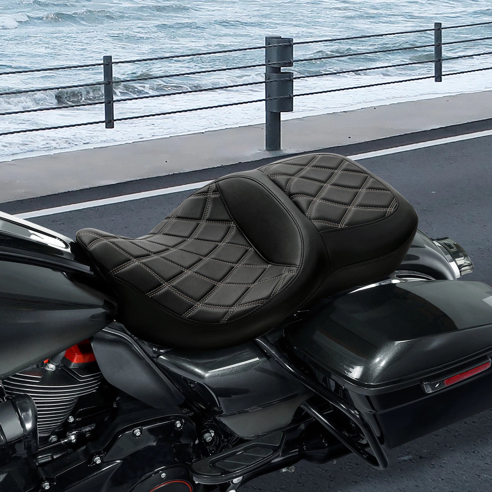 Gel Seat for Harley Touring Electra Glide Road King (2009–2023)
