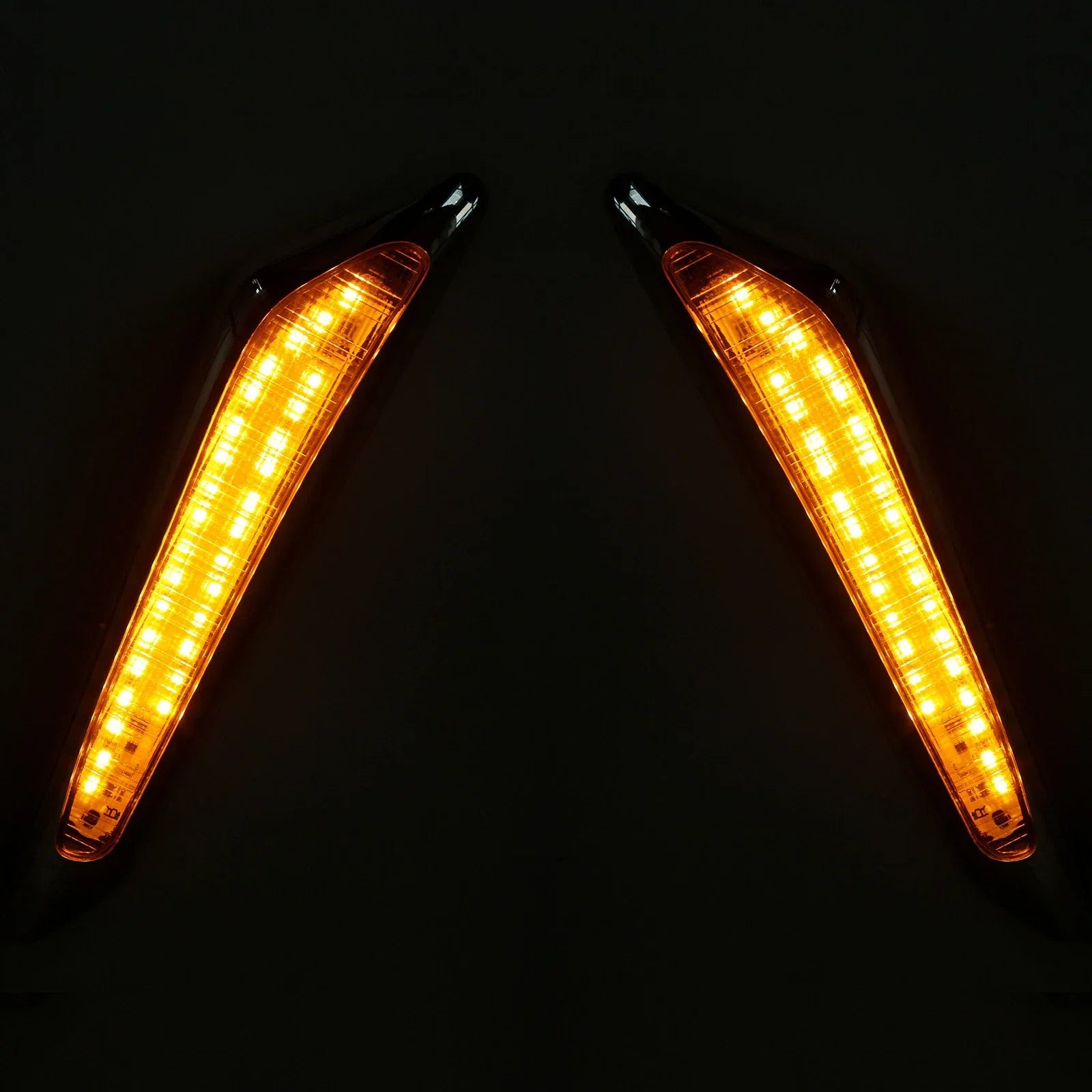 Front Brake Fork Mounted LED Amber Lights for Honda GL1800 (2018-2025)