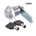 Cam Lock for Drawer Cupboard and Tool Cabinet (2 Keys Included)
