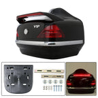 VIP Style Motorcycle Trunk Tail Box w/ Light for Honda (Universal)