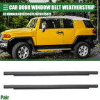 Pair Rear Door Window Belt Weatherstrip for Toyota FJ Cruiser (2007–2014)
