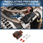 2 x Pin Regulating Pressure Switch Connector Plug for Honda Odyssey Civic