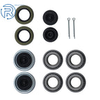 Set of 2 Trailer Axle Hub Wheel Bearing Kits L44643 L44610 (2000–2200 lbs)