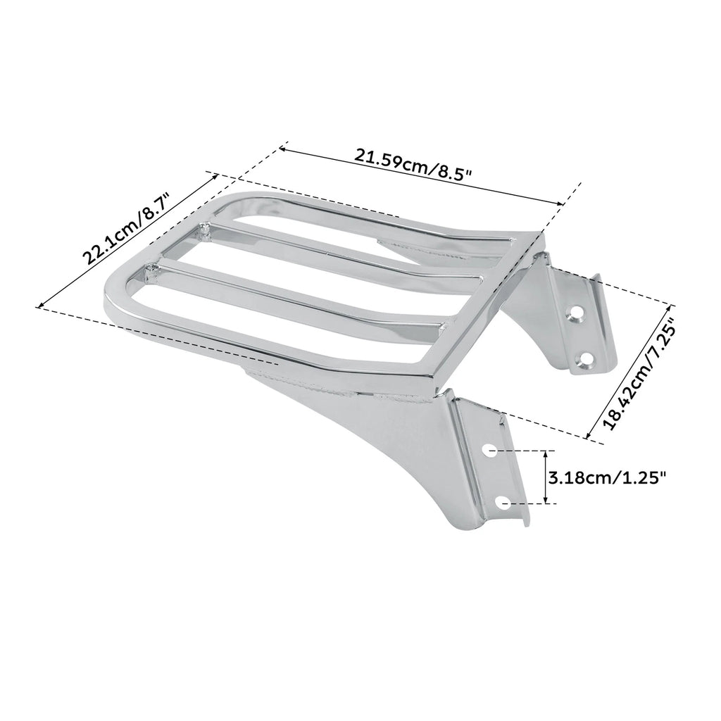 Detachable Rear Backrest Luggage Rack for Harley Heritage Softail Dyna