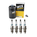 Wix Engine Oil Filter & Denso Spark Plugs Set for A4 GTI Jetta Passat (2000–2005)