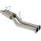 Dual 3.5" Tip Muffler Exhaust System for Nissan 240SX S13 (1989–1994)
