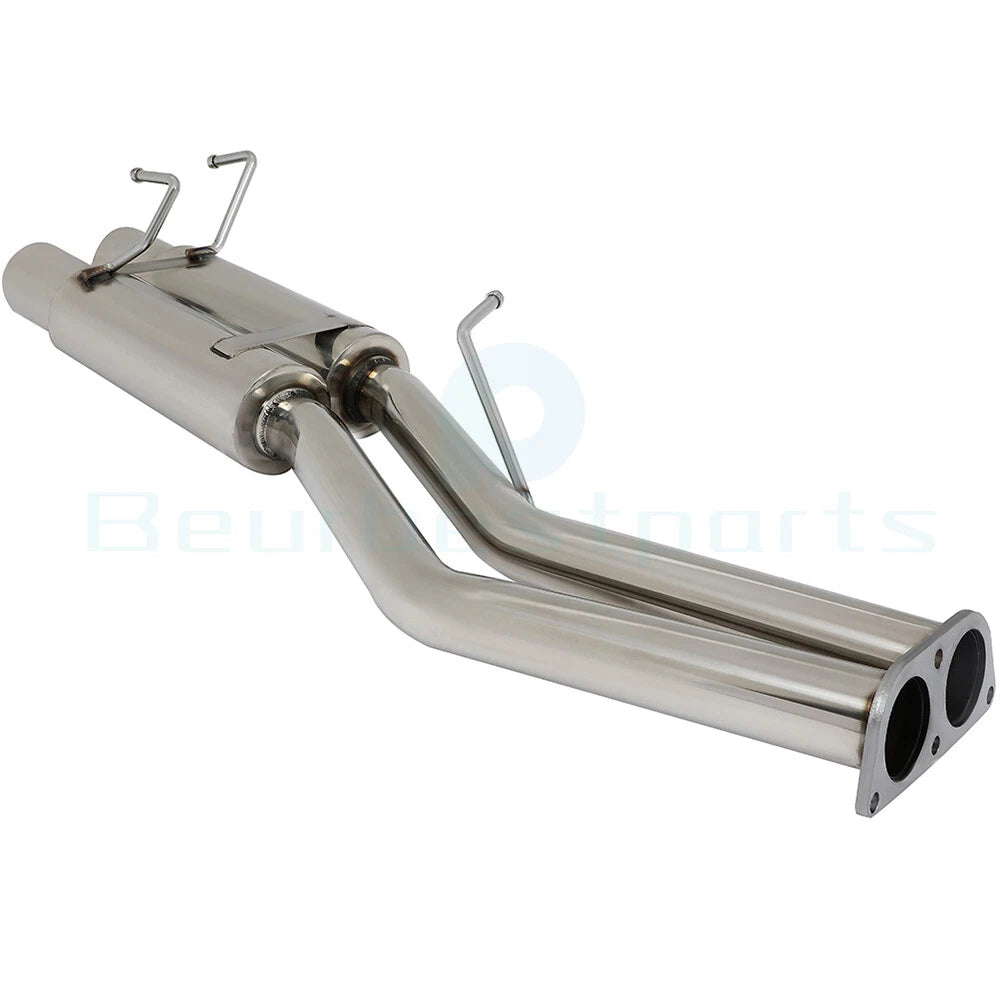 Dual 3.5" Tip Muffler Exhaust System for Nissan 240SX S13 (1989–1994)