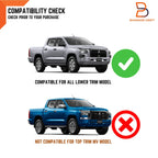 Black Front Bumper Headlight Cover Trim for Mitsubishi Triton L200 (23-25)