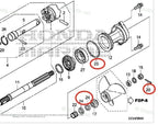 Lower Unit Oil Seal & O-Ring Set for Honda Outboard Engine (91252-ZW4-003, 91352-ZZ3-000)