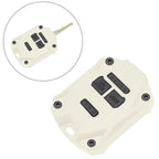 Creamy-White ABS Key Fob Shell Case Cover for Jeep Wrangler (2007-2017)