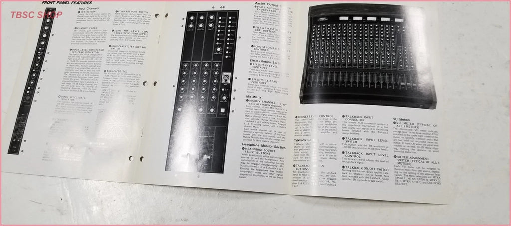 Yamaha M916 Mixer Sales Brochure for Professional Sound Series