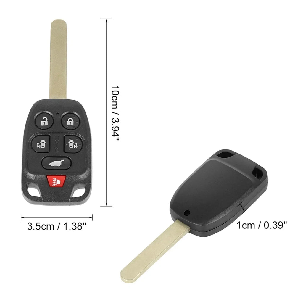 Car Key Fob Shell Case for Honda Odyssey 2011-2013 - 6 Key Buttons