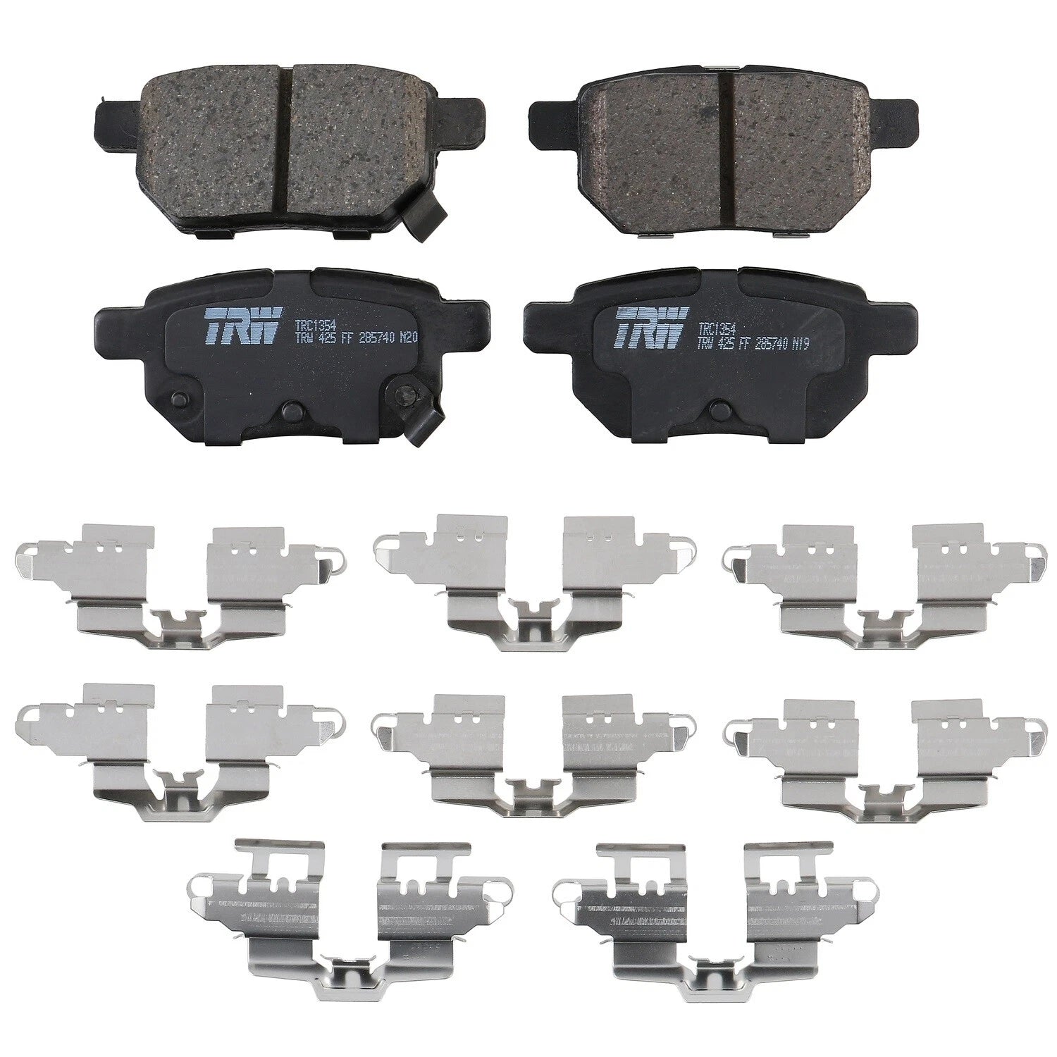 Rear Brake Kit 259mm Rotors & TRW Pro Ceramic Pads for CT200h, Corolla, Matrix, Prius (2011–2018)