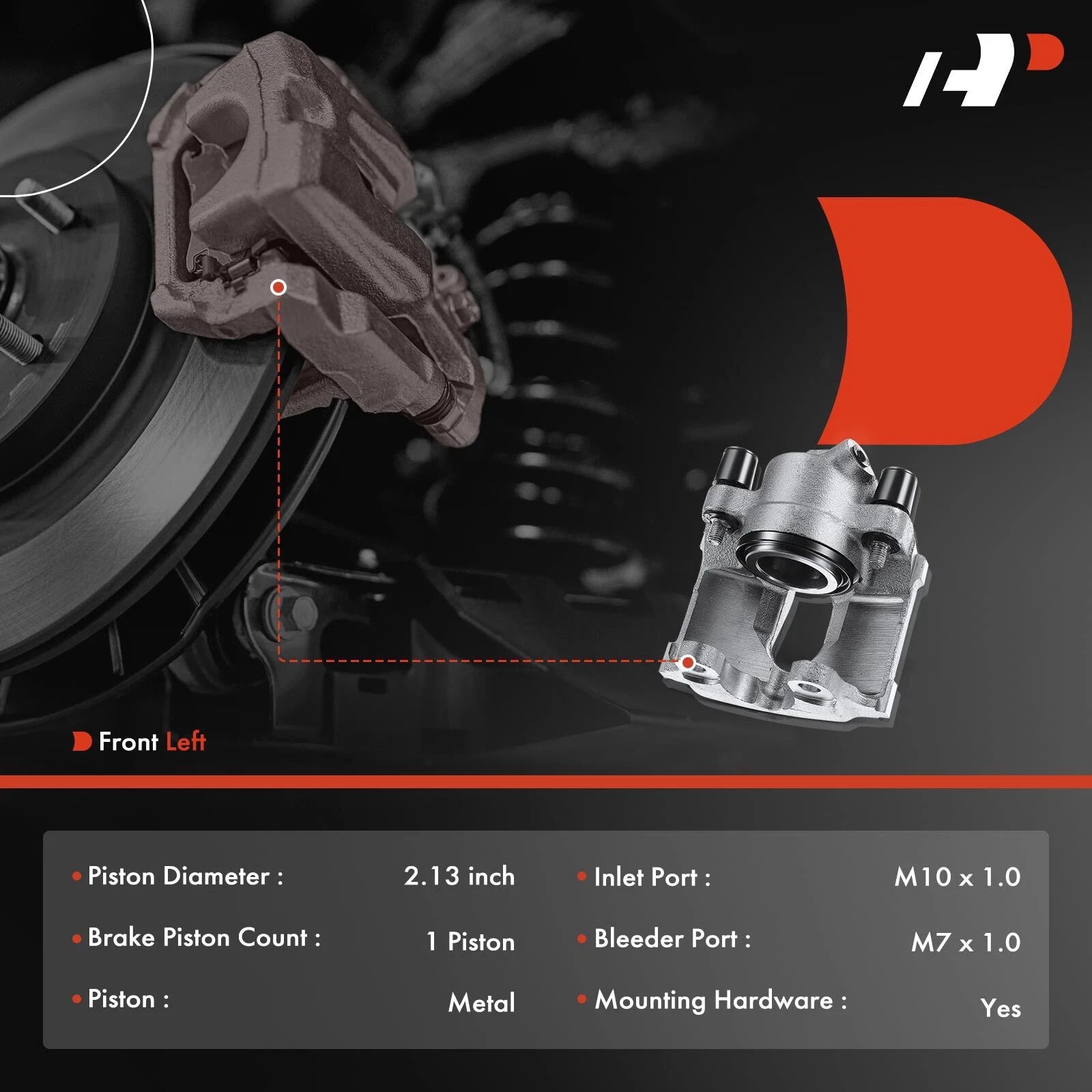 Front Left Brake Caliper for BMW E36 E46 E85 (1992-2006)