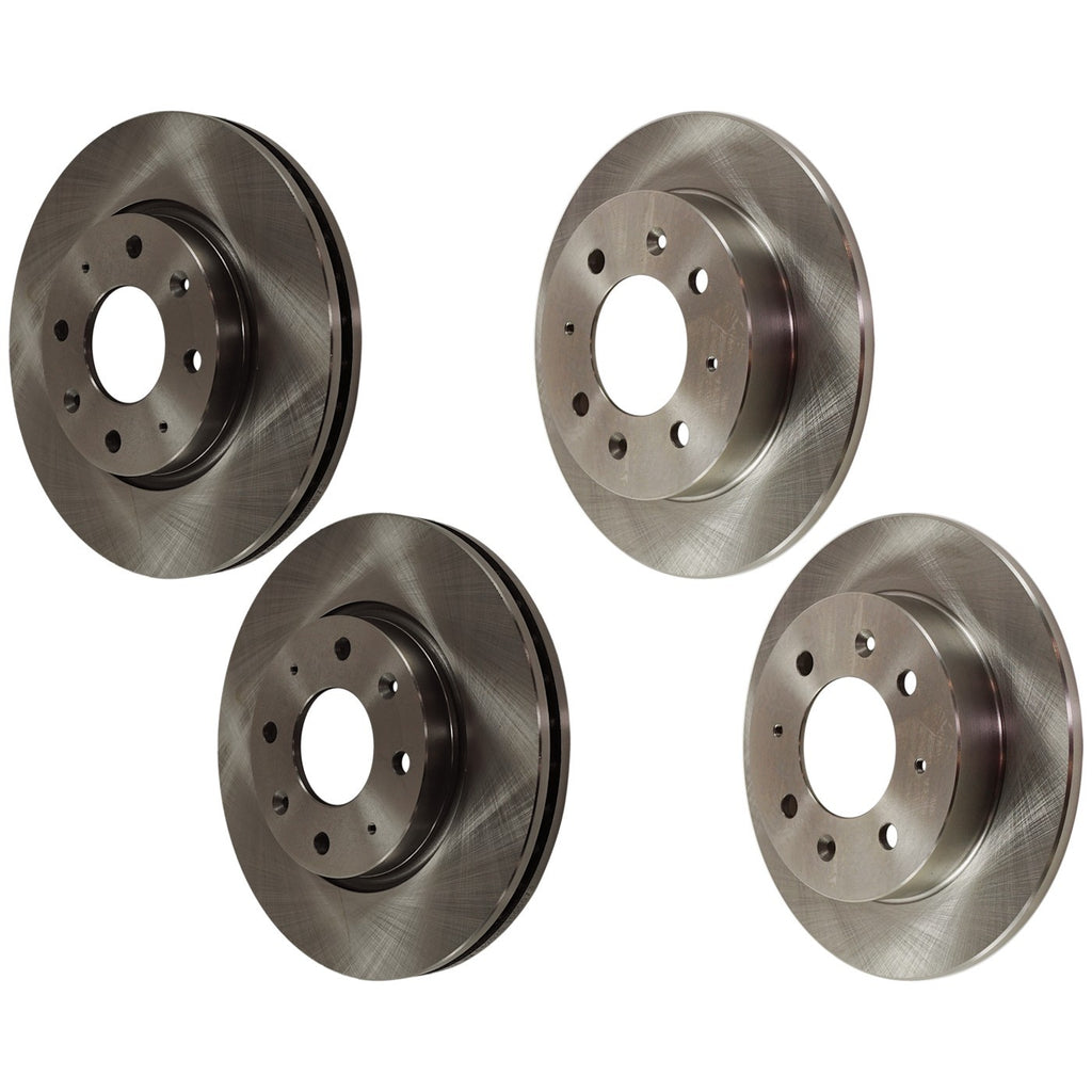 Front & Rear Brake Disc Rotors for Kia Spectra5, Spectra (2004–2009)