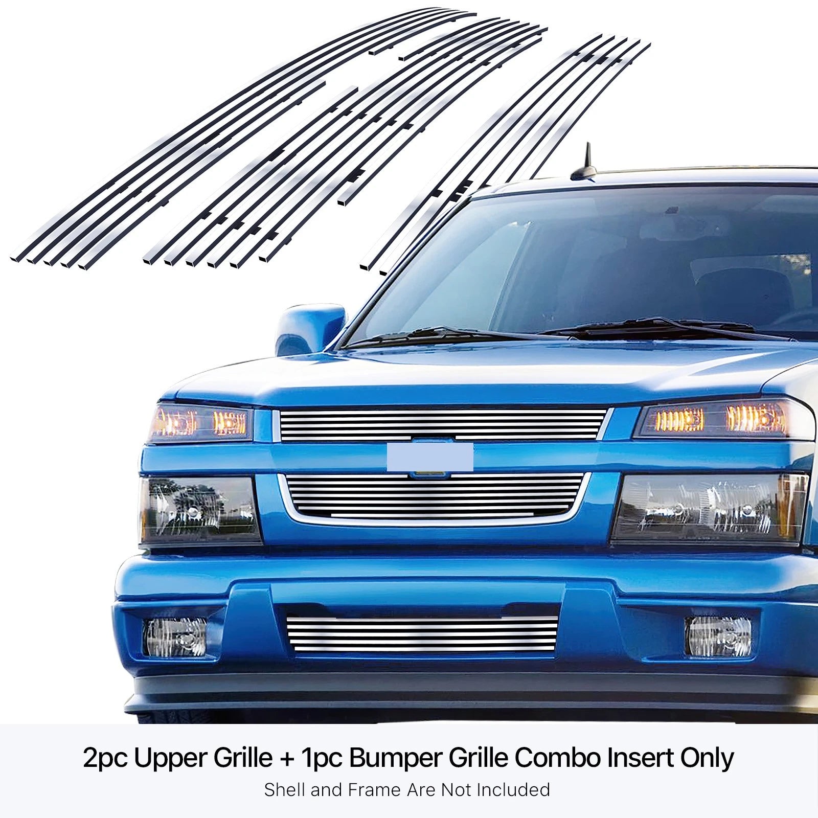 Stainless Steel Chrome Billet Grille Insert for Chevy Colorado (2004-2012)