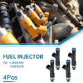 Set of 4 Fuel Injectors No. 12602480 for Chevrolet Malibu 2008–2010 2.4L