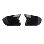 Add-On Horn Style Side Mirror Cap Covers for Ford Explorer (2020–2024) - Gloss Black