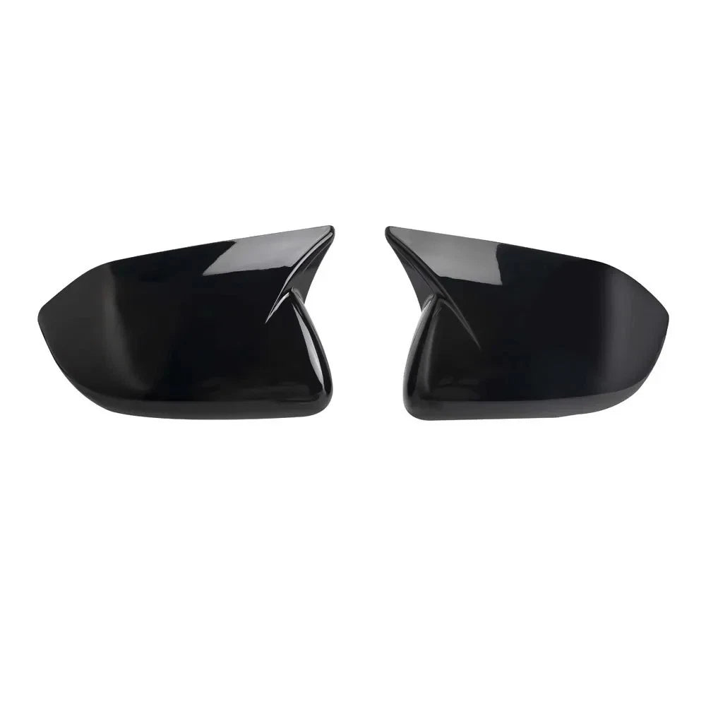 Add-On Horn Style Side Mirror Cap Covers for Ford Explorer (2020–2024) - Gloss Black