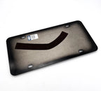 License Plate Frame Premium Black Wave American Flag for Ford Mustang (2015–2024)