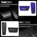Set of 2 Blue Brake Gas Accelerator Pedal Covers for Dodge Charger (2009–2019)