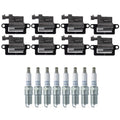 NGK 8 MOD Ignition Coils & Laser Platinum Spark Plugs for Chevy GMC Hummer (V8)