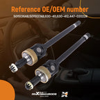2X Front Left + Right Axle Shafts for Dodge Ram 1500 2500 Dana 44 (1994–2001)