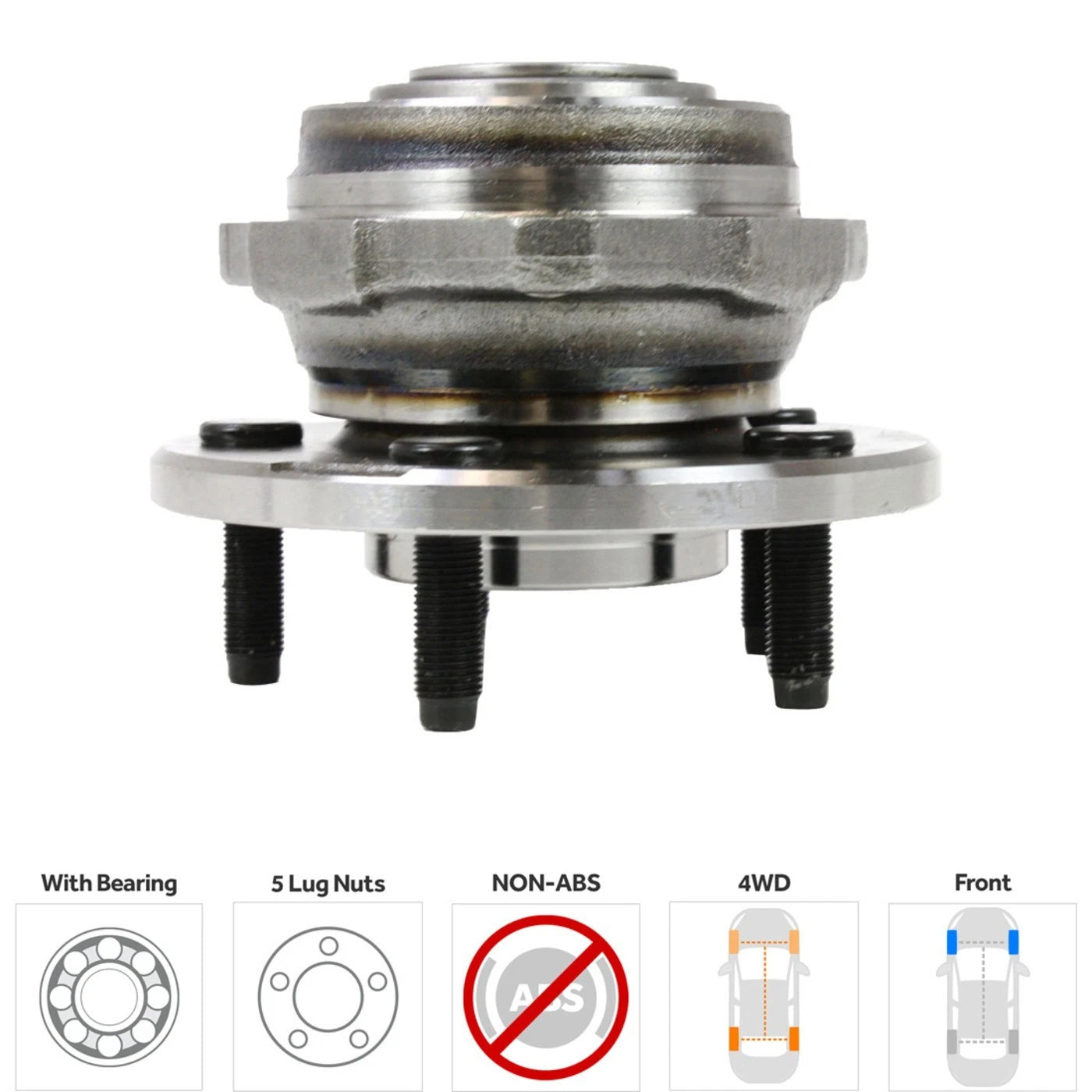 Wheel Hub Kit for Jeep Liberty (2002–2005) Front Left & Right with Bearing
