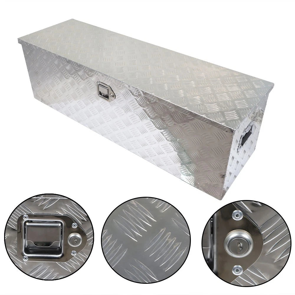 5 Bar Tread Aluminum Tool Box for Trailer Under Body (49" x 15" x 15")