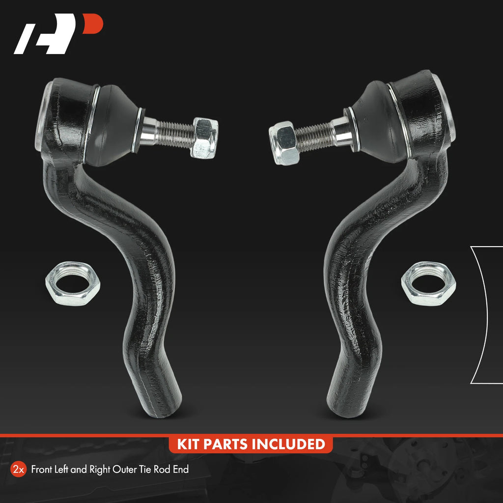 2X Front Outer Tie Rod End for Jeep Grand Cherokee Dodge Durango (2011-2015)