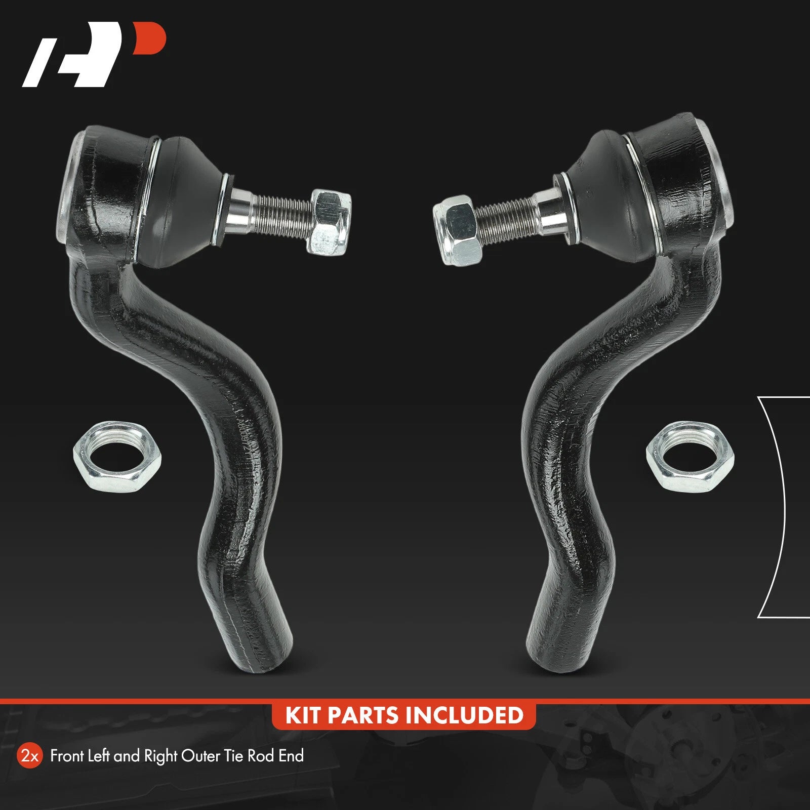 2X Front Outer Tie Rod End for Jeep Grand Cherokee Dodge Durango (2011-2015)