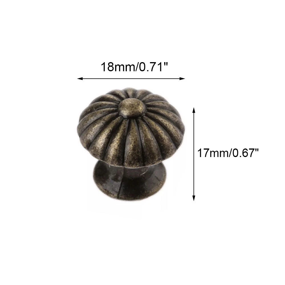 5Pcs Antique Pull Knob Handles for Cabinet Drawer Dresser