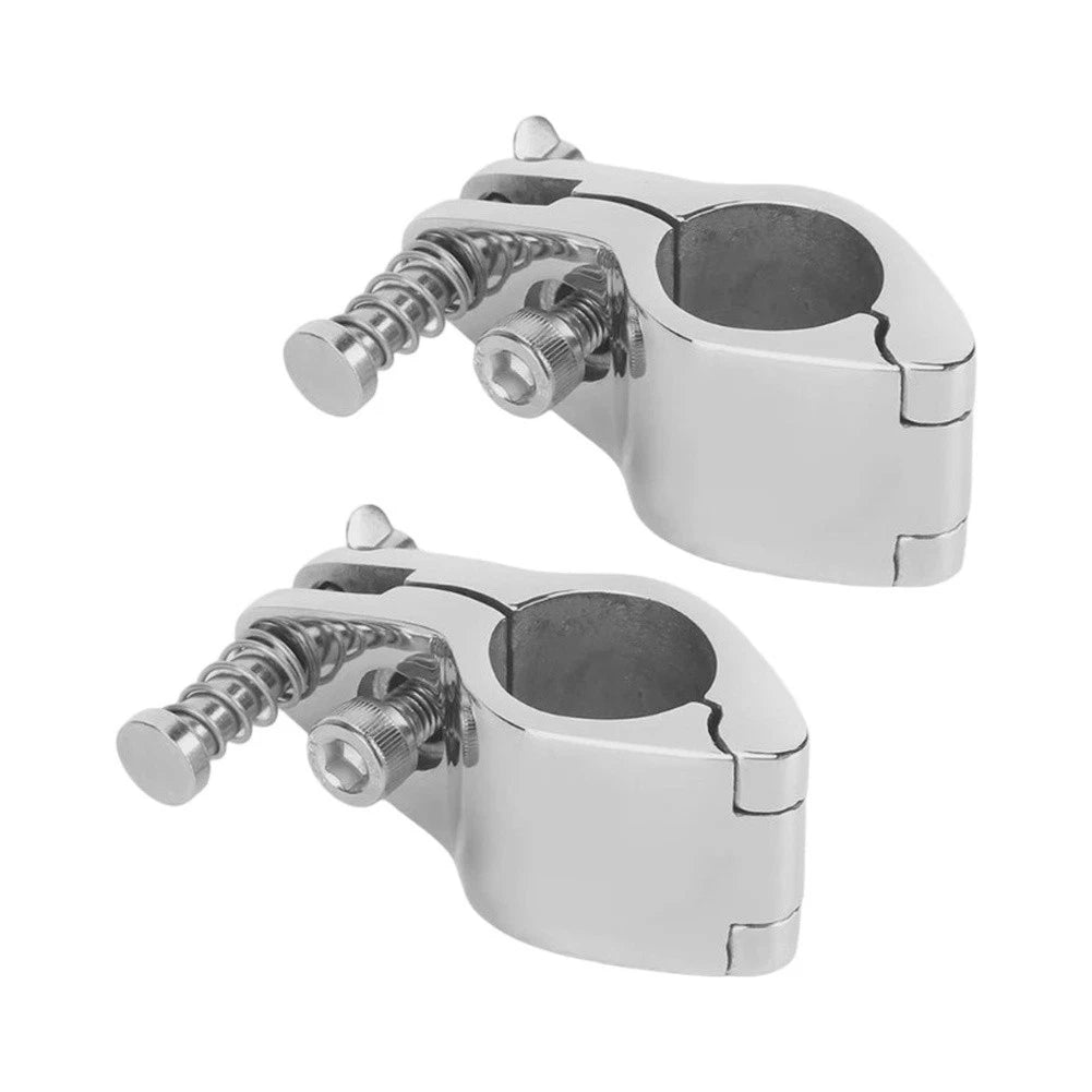 Bimini Top Hinged Clamp for Marine Grade 316 SS (Fits 22mm & 25mm Tubes)
