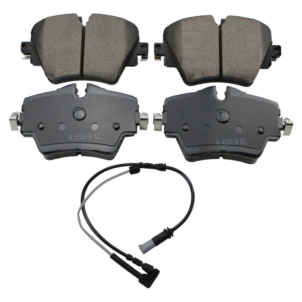 DuraGo Front Rotors & Akebono EURO Ceramic Brake Pads Kit for BMW F48 U11 (2016–2022)