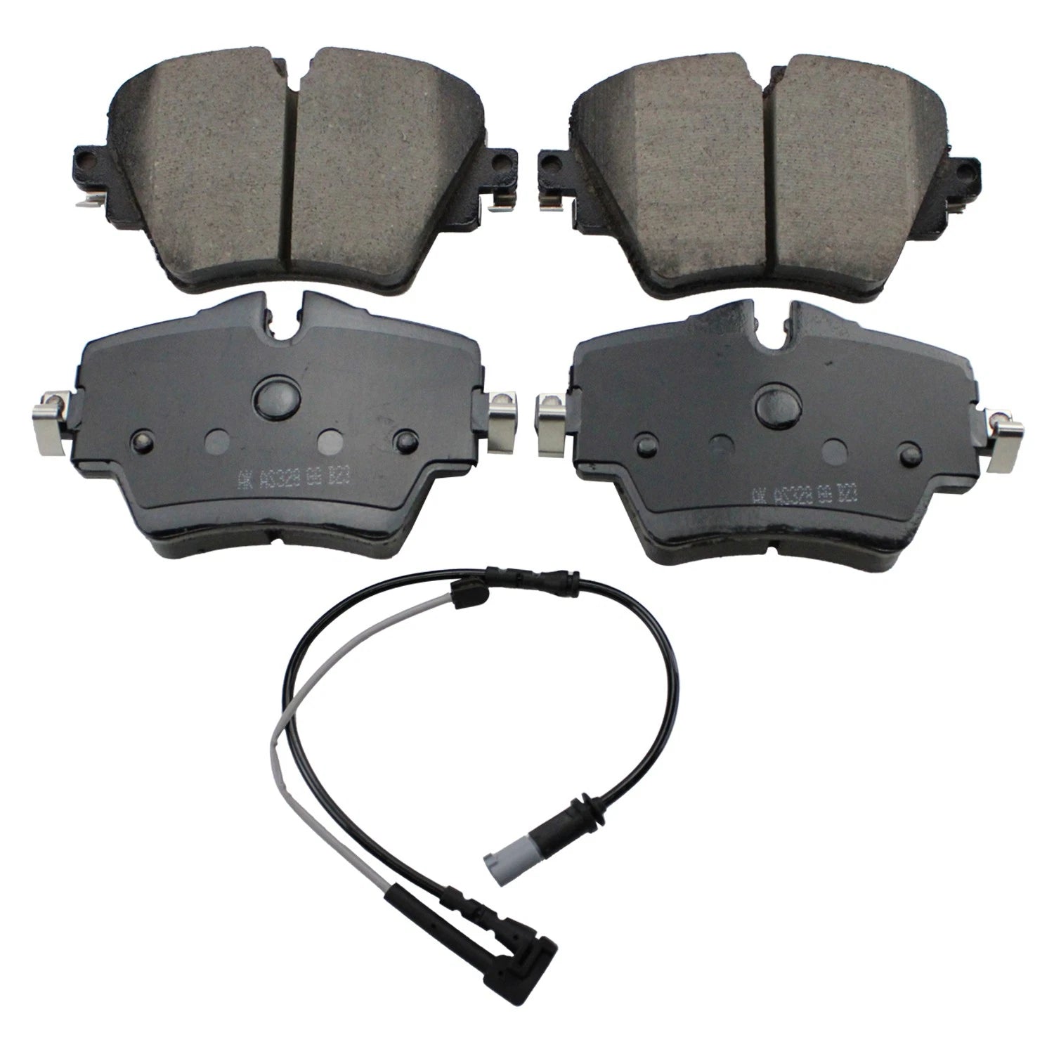DuraGo Front Rotors & Akebono EURO Ceramic Brake Pads Kit for BMW F48 U11 (2016–2022)
