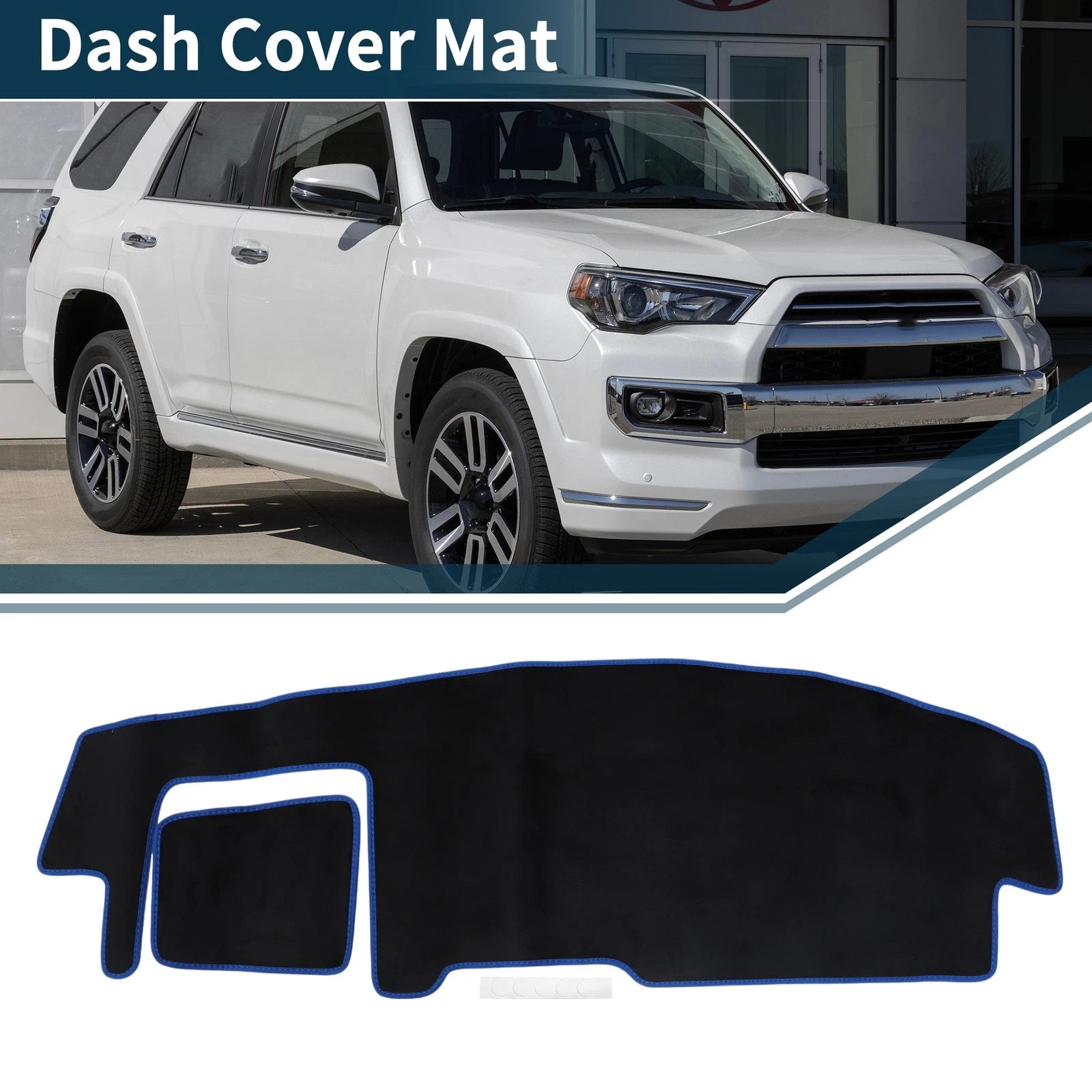 Dashboard Cover Mat for Suzuki Spacia MK54S (2013–2020) Black Blue Set of 1