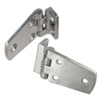 2X Stainless Steel Hinges for Recessed Hatch Marine Use