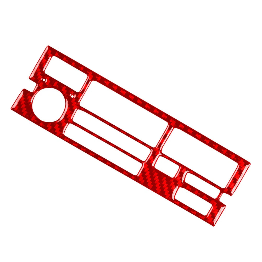 Carbon Fiber Red Radio CD Panel Trim for BMW 3 Series E36 (1994–1996)