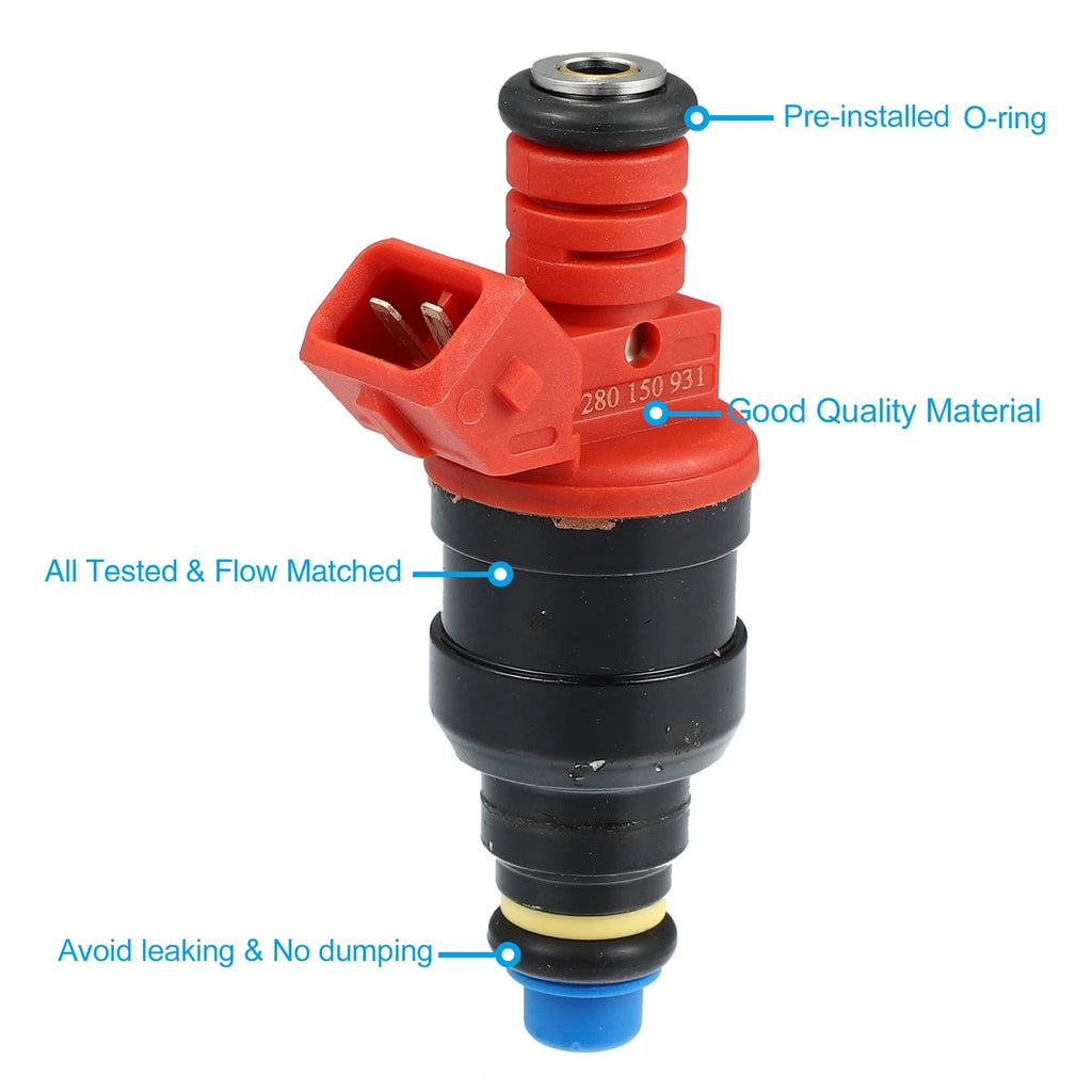 6pcs Fuel Injector Nozzle 0280150931 for Ford Ranger 4.0L (1994–1996)