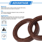 Set of 2 Oil Seal Rotary Shaft Seal FKM Rubber 35x47x7mm