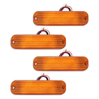 Set of 4 LED Amber Flashing Cab Lights for John Deere 50 Series (1975–1992)